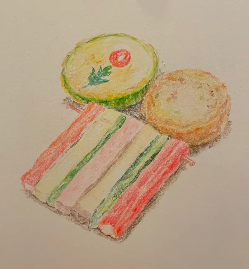 화방넷드로잉로그,설날음식,전,색연필그리기,프리즈마