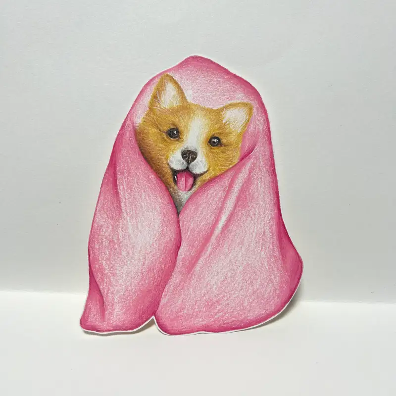 드로잉로그,반려동물,강아지,개,프리즈마