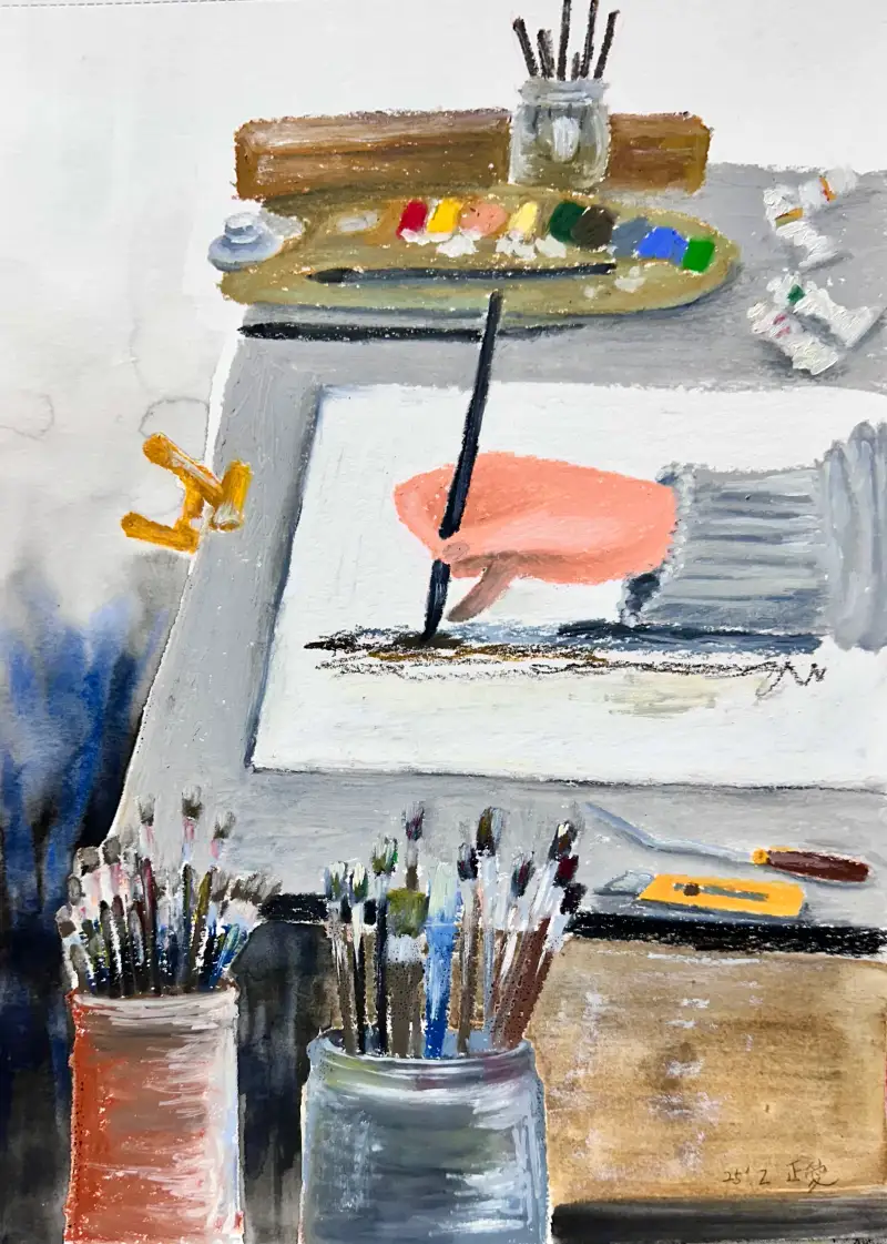 오일파스텔,올해다짐,버킷리스트