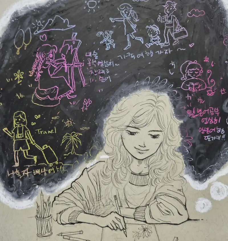 화방넷드로잉로그,드로잉로그,화방넷,드로잉로그5기,버킷리스트