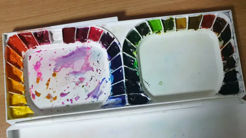 왓츠인마이백,수채화,미젤로미션골드36색,화방넷드로잉로그6기