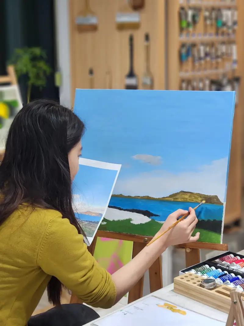 풍경화,유화풍경화,유화풍경,바다그림