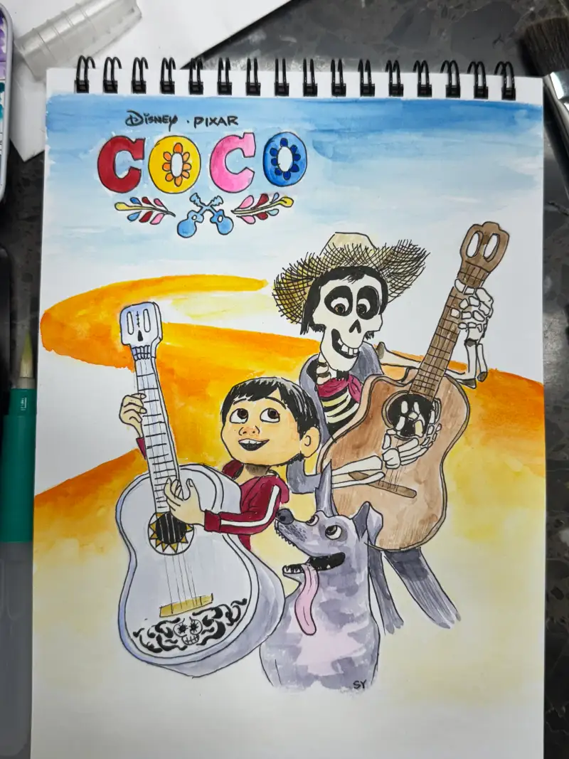 드로잉로그,영화,연두