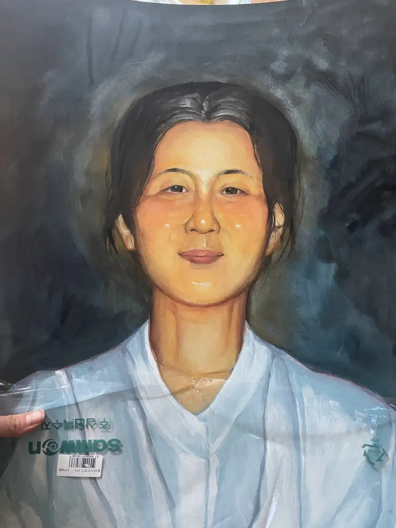 과슈,초상화,일러스트,일러스트보드,보드,워시,피부,인물,홀베인