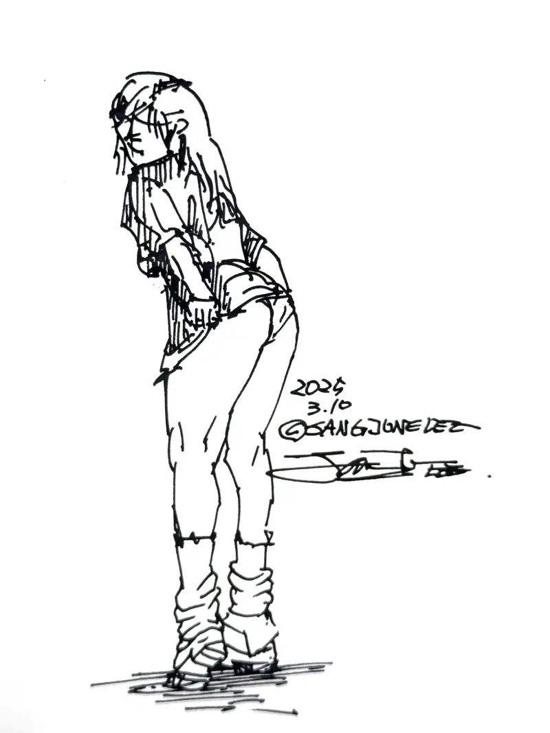 만년필스캐치,만년필드로잉,만년필크로키