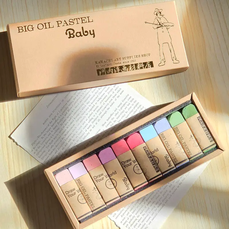 카와치,오일파스텔