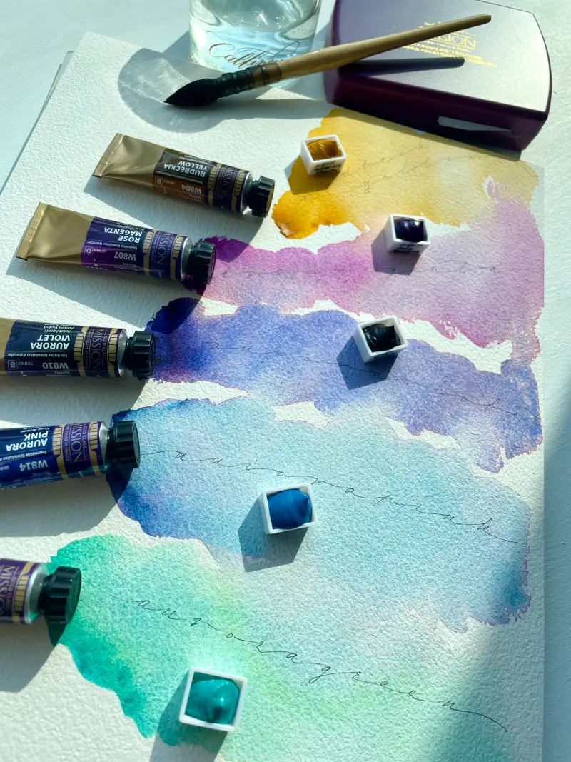 화방넷,체험단,미젤로,미젤로투톤그래뉼레이션물감,그래뉼레이션,미젤로수채화물감,미젤로리얼코튼,watercolor,수채일러스트,캘리그라피,캘민,callimindesign