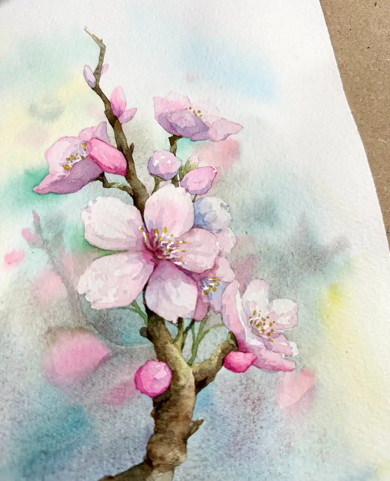 수채화,마스킹,윈저앤뉴튼