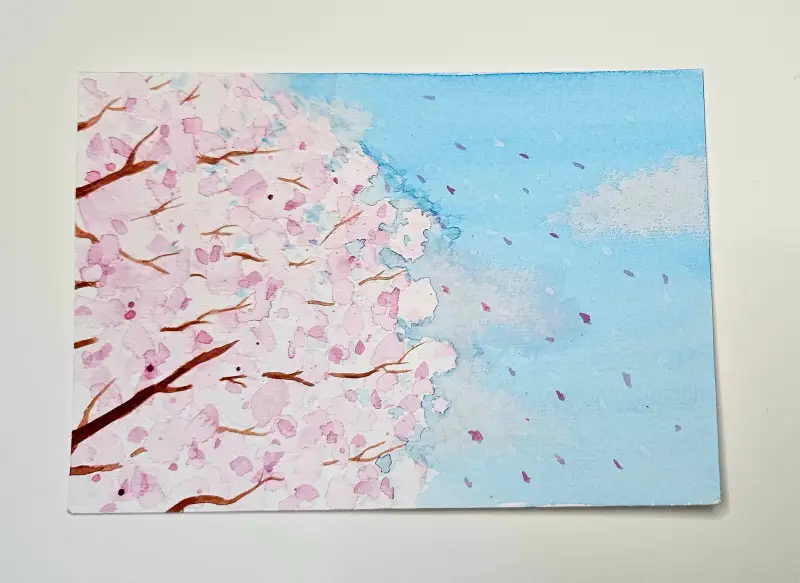 드로잉로그,화방넷드로잉로그,드로잉로그7기,벚꽃