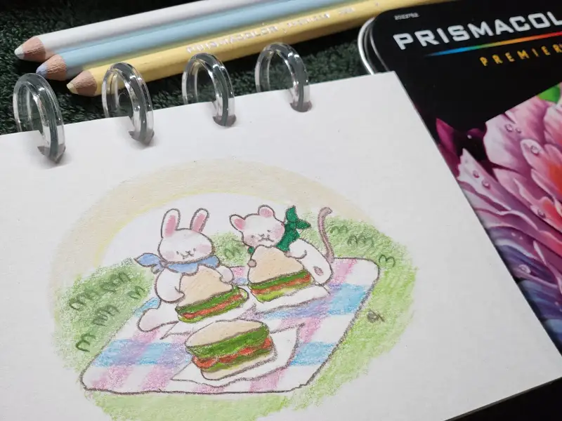 프리즈마,유성색연필