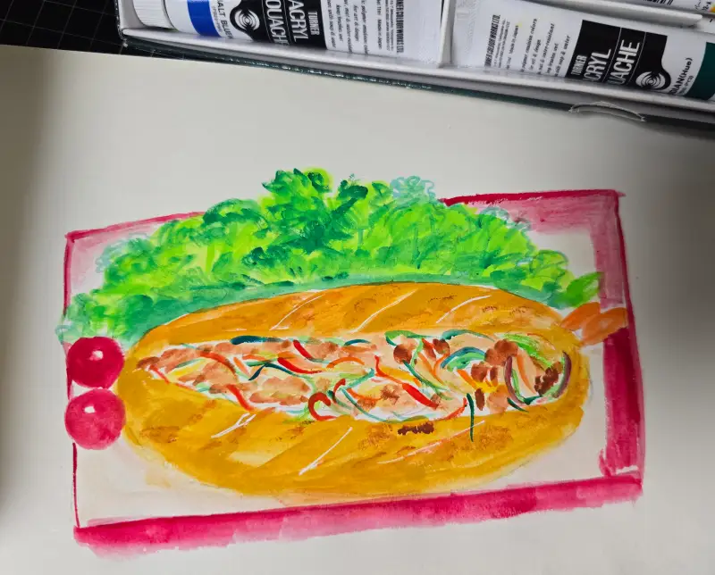 아크릴과슈,터너