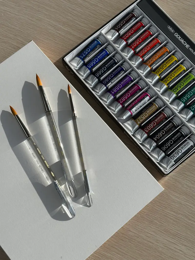 수채화,수채화붓,붓,아크릴붓,리세이블,홀베인