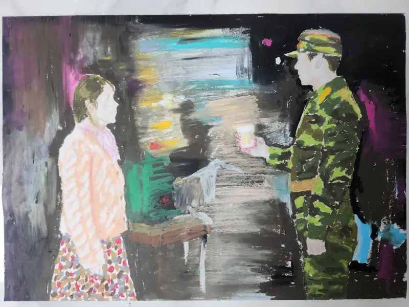 문교오일파스텔,48색