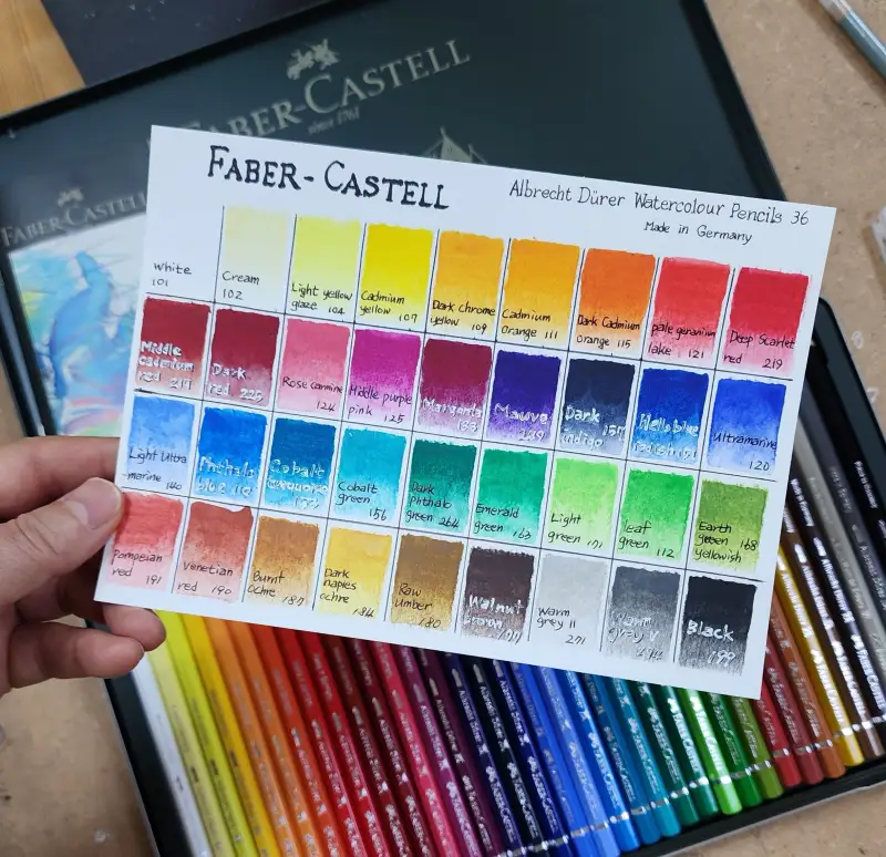 화방넷체험단,파버카스텔색연필,수채색연필,알버트뒤러