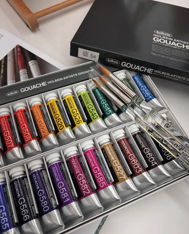 홀베인아티스트수채화과슈,홀베인수채화붓500R시리즈,홀베인,홀베인수채화,과슈,수채화과슈,리세이블붓,홀베인아크릴붓