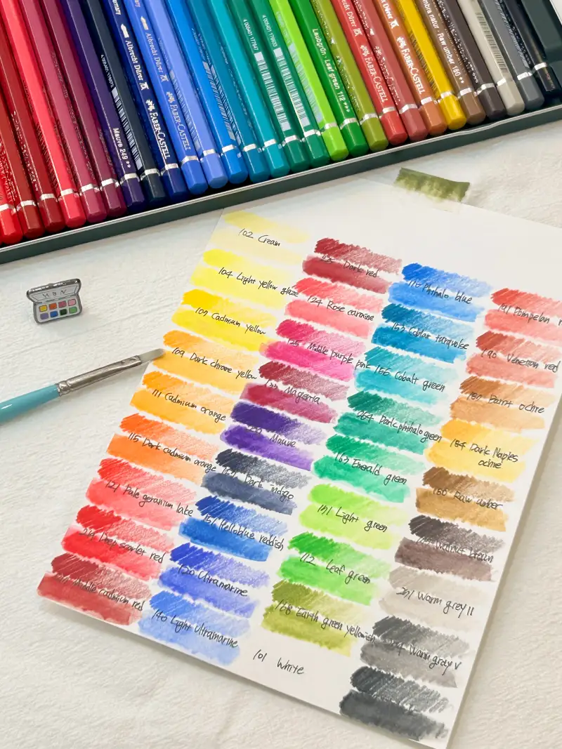 화방넷,파버카스텔,파버카스텔수채색연필,화방넷체험단,수채색연필추천,색연필추천,파버카스텔알버트뒤러,파버카스텔색연필