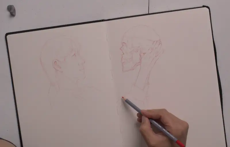 스케치,수채색연필,과정