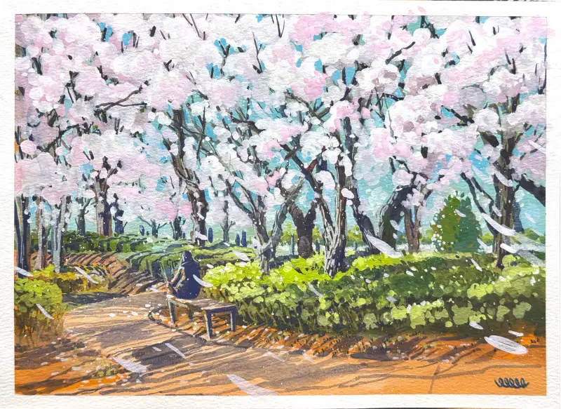 홀베인수채과슈,송인향,eeeeenyang,여행드로잉,어반스케치,화방넷페인터즈6기,양모붓,불투명수채화