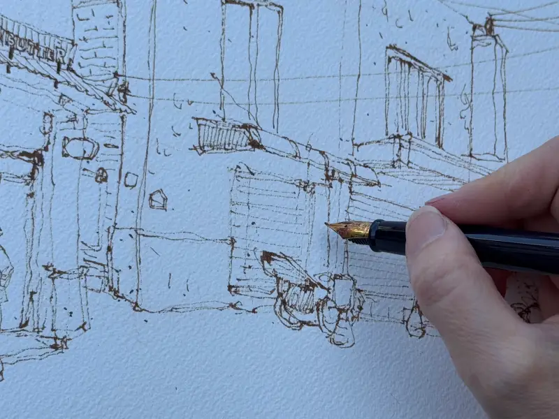 어반스케치,스케치,만년필,만년필스케치,후데,Hude,irbansketch