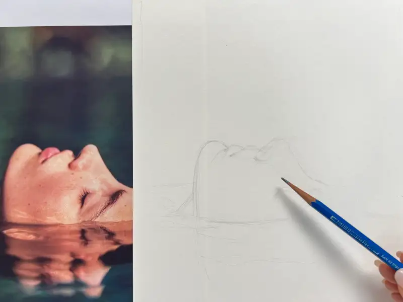 스케치,인물스케치,스테들러연필,삼원