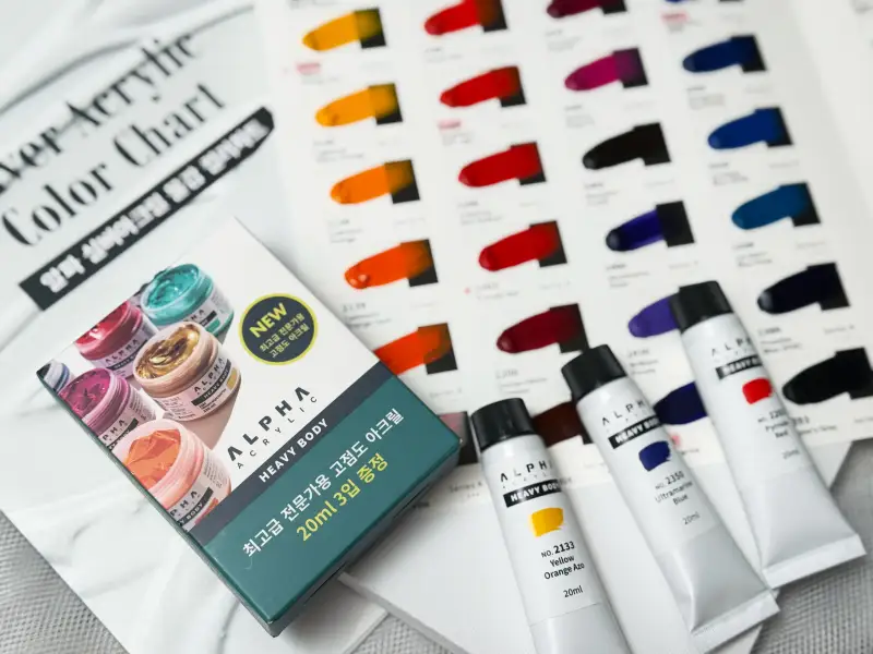 고점도아크릴,헤비바디,알파,증정품