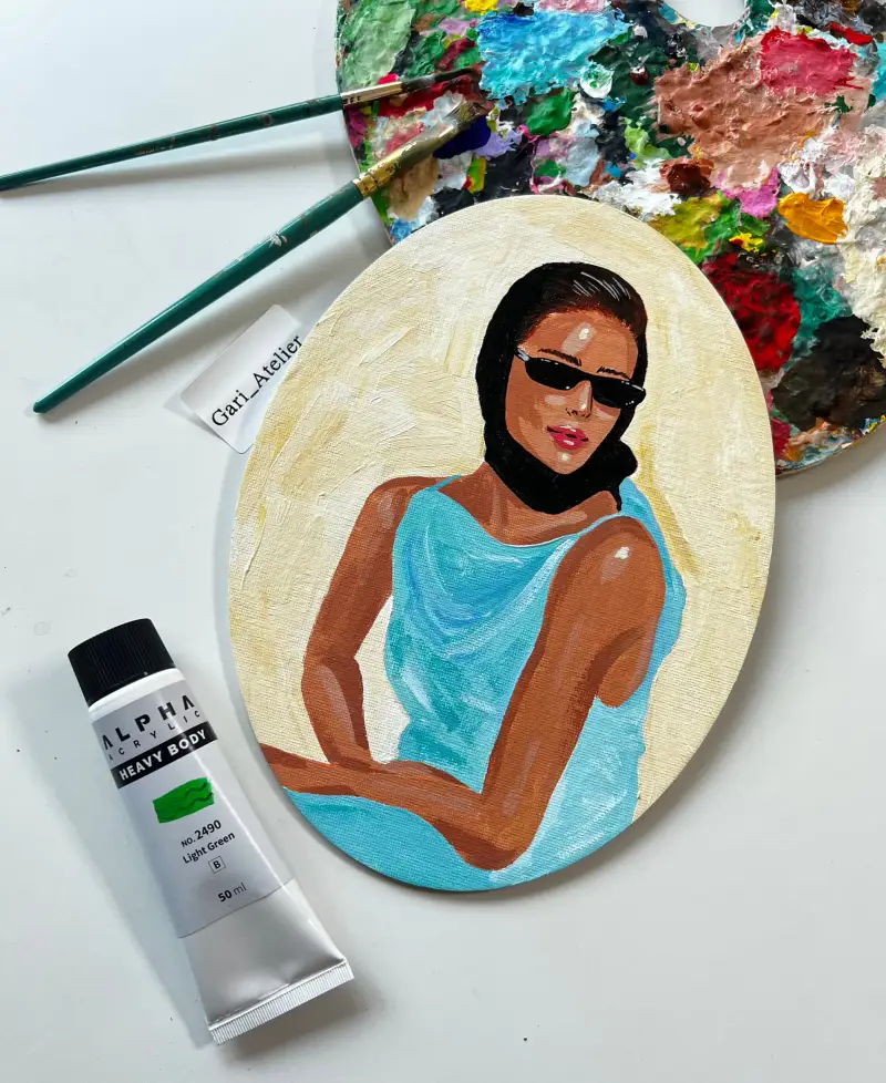 패션일러스트,Fashionillustration,인물화,아크릴인물화,아크릴화