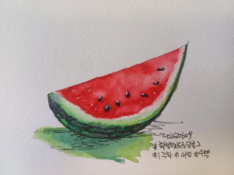 화방넷드로잉로그,1주차,과일