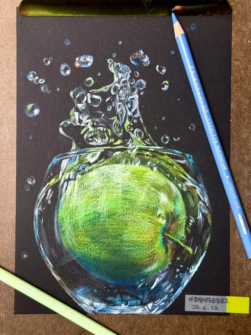 화방넷드로잉로그,색연필,프리즈마색연필