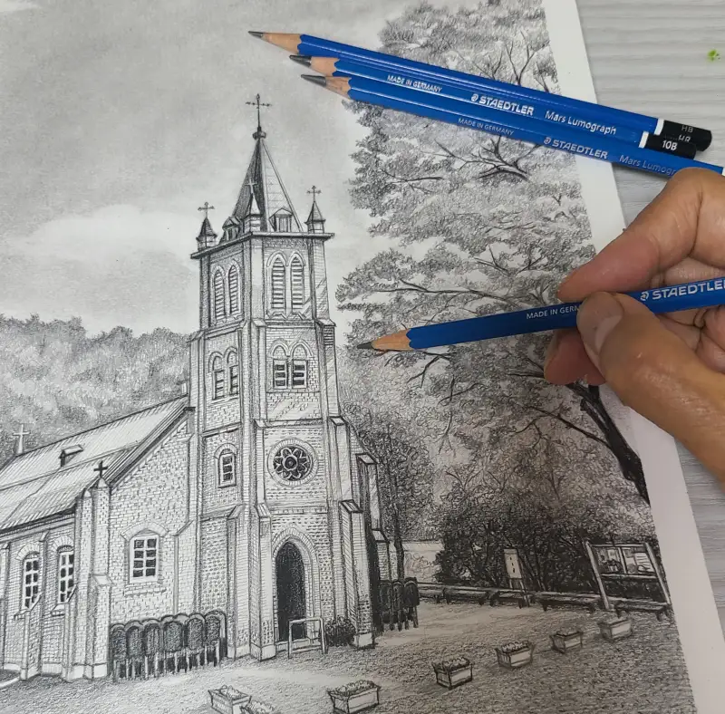 STAEDTLER,연필소묘