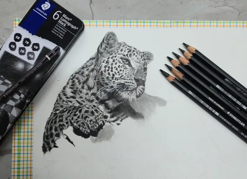 스테들러블랙,표범그림