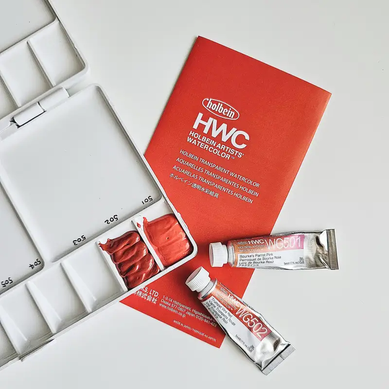 홀베인,그래뉼레이션,수채화물감