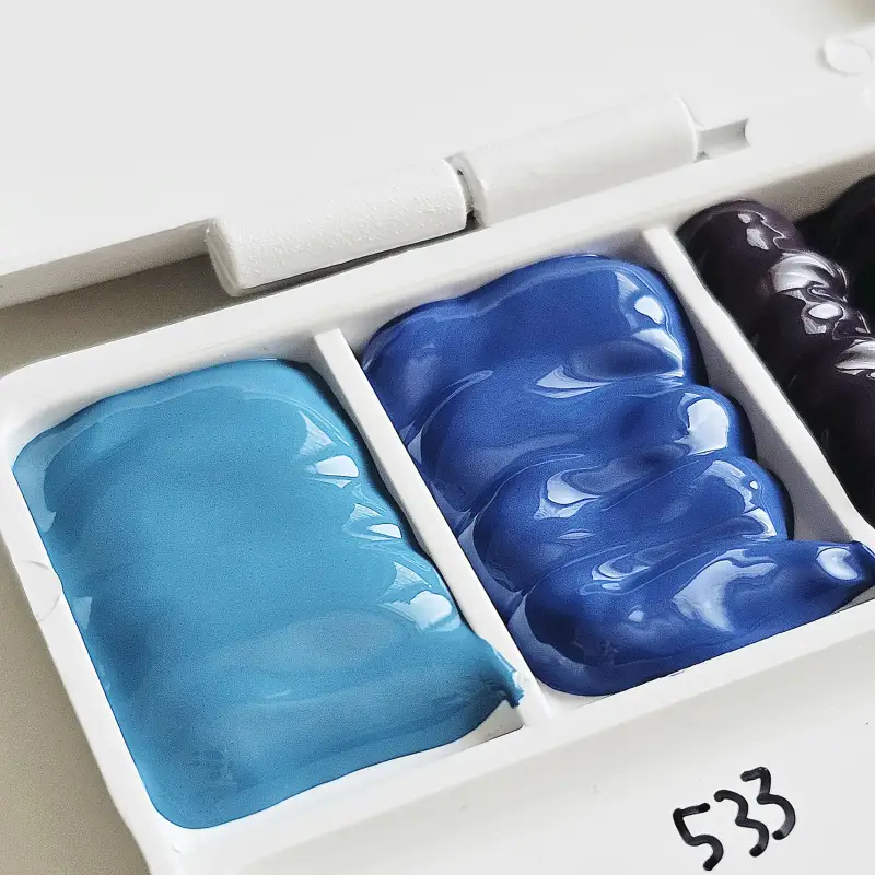 홀베인,그래뉼레이션,수채화물감