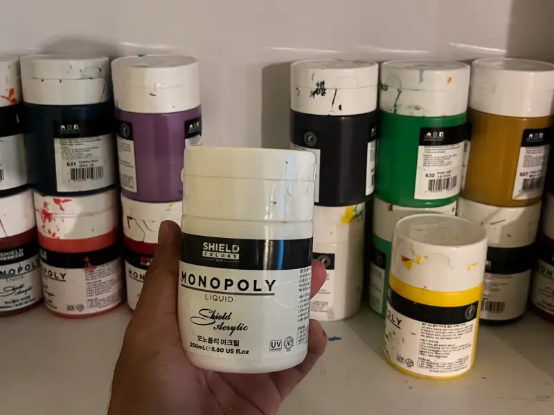 쉴드,쉴드모노폴리,아크릴물감