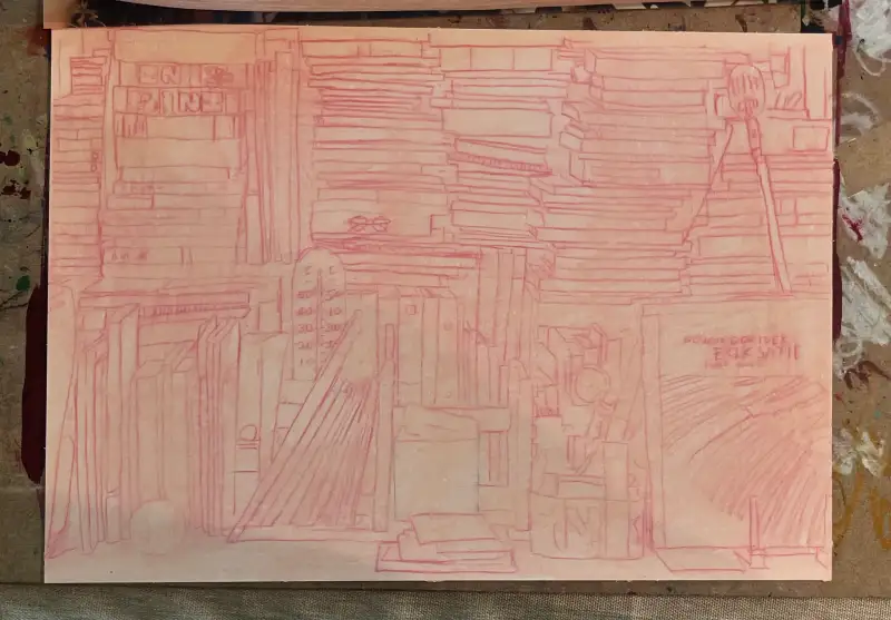 켄트지,A4,오일파스텔,펜텔오일파스텔