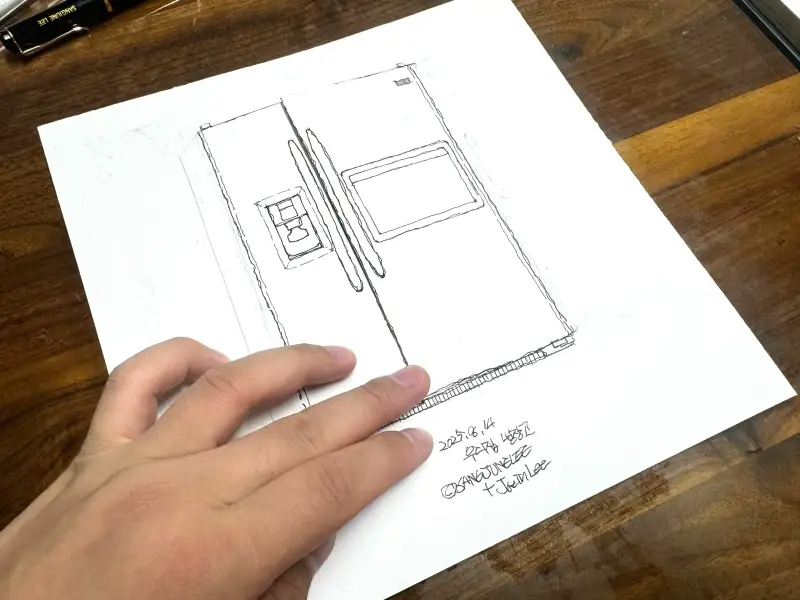 만년필드로잉,캔손헤리티지중목