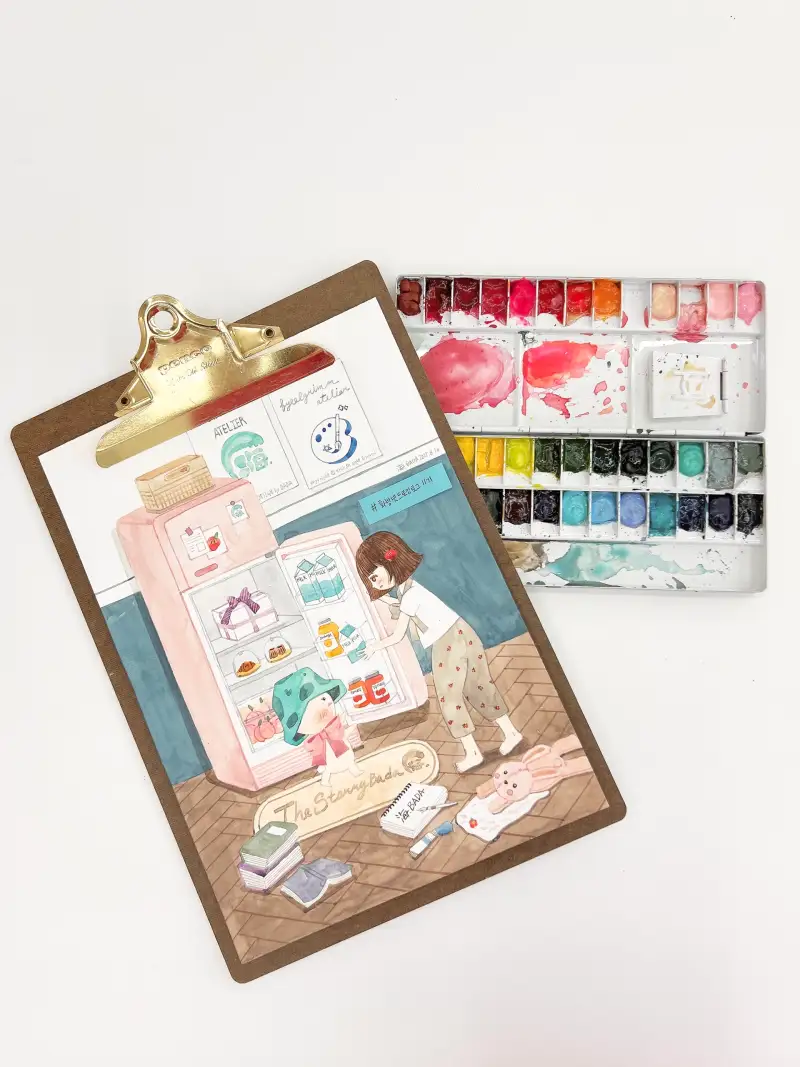 화방넷드로잉로그,드로잉로그11기,냉장고