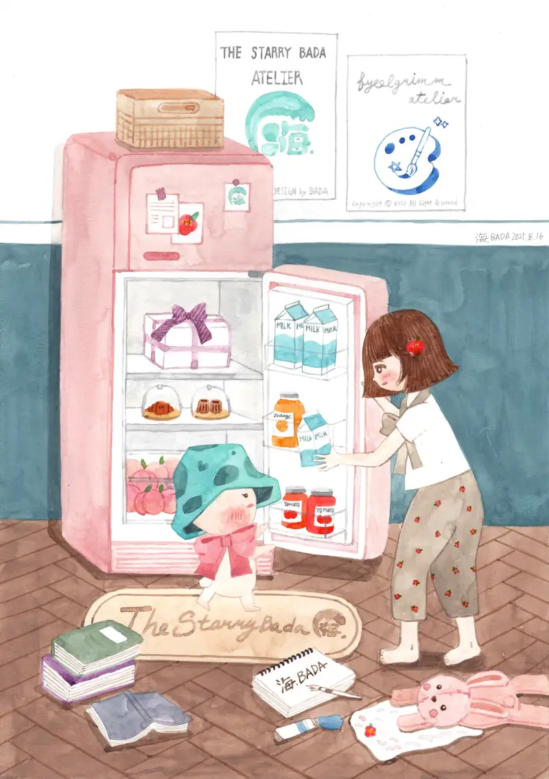 화방넷드로잉로그,드로잉로그11기,냉장고