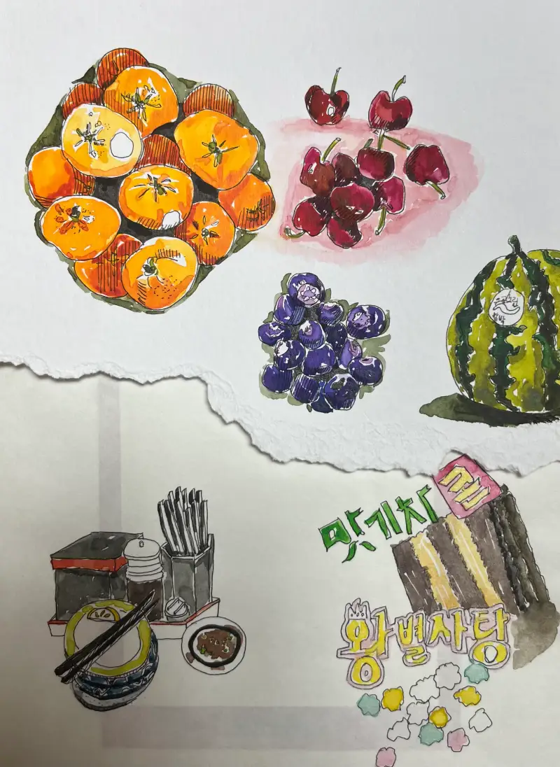 화방넷드로잉로그,25년08월17일,냉장고속!