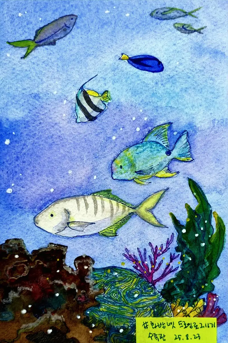 화방넷드로잉로그11기,드로잉로그11기수족관,프리즈마수채색연필24색