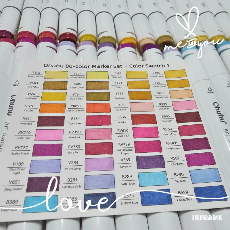 오후후,트윈마카,색상표