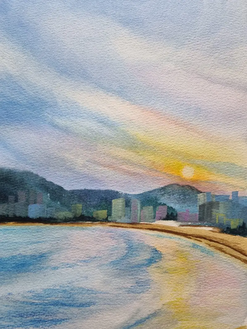 화방넷드로잉로그,드로잉로그11기,드로잉로그여름휴가,프리즈마수채색연필,미젤로리얼코튼수채용지