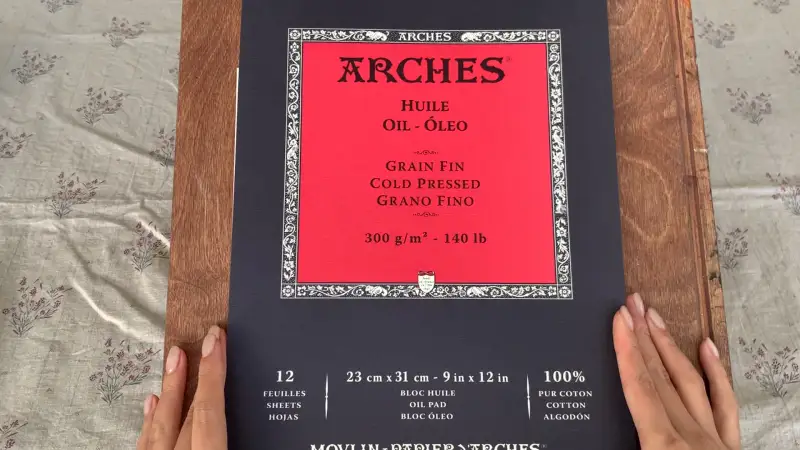 유화,아르쉬오일패드,캔손아르쉬유화패드,유화종이