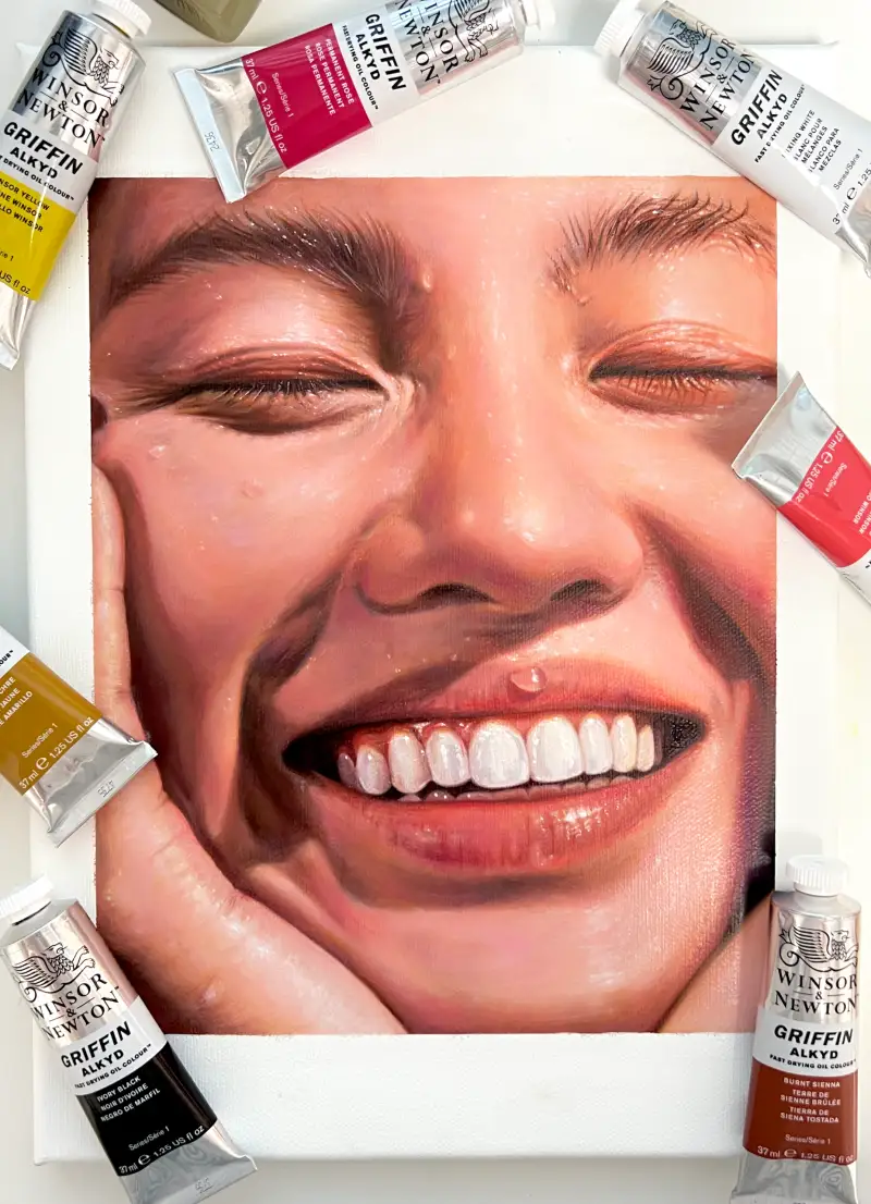 유화,유화인물화,정밍묘사,사실적인,묘사,정밀화,인물화그리기