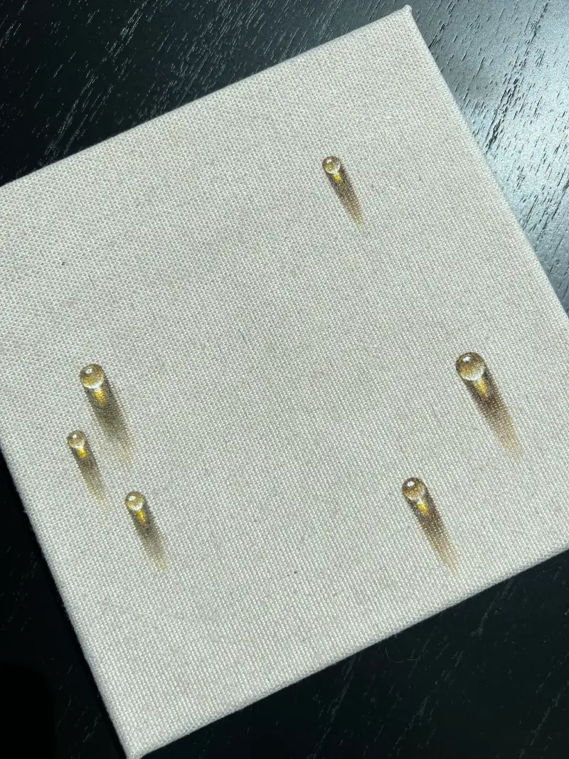 띤또레또,물방울,세밀화,세필붓