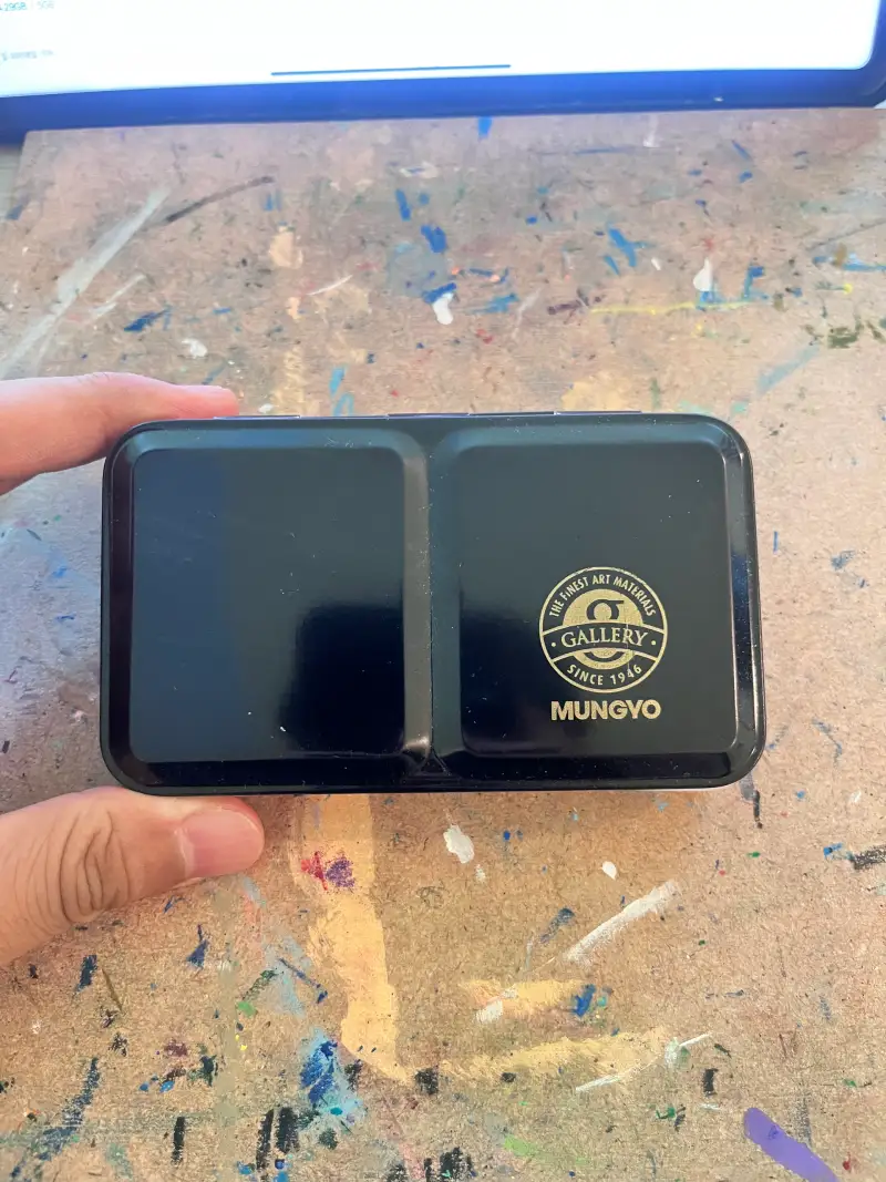 문교수채고체물감하프팬,문교,고체물감