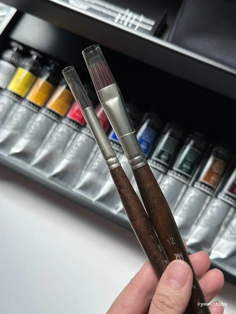 라파엘아크릴붓,텍스처라브러시