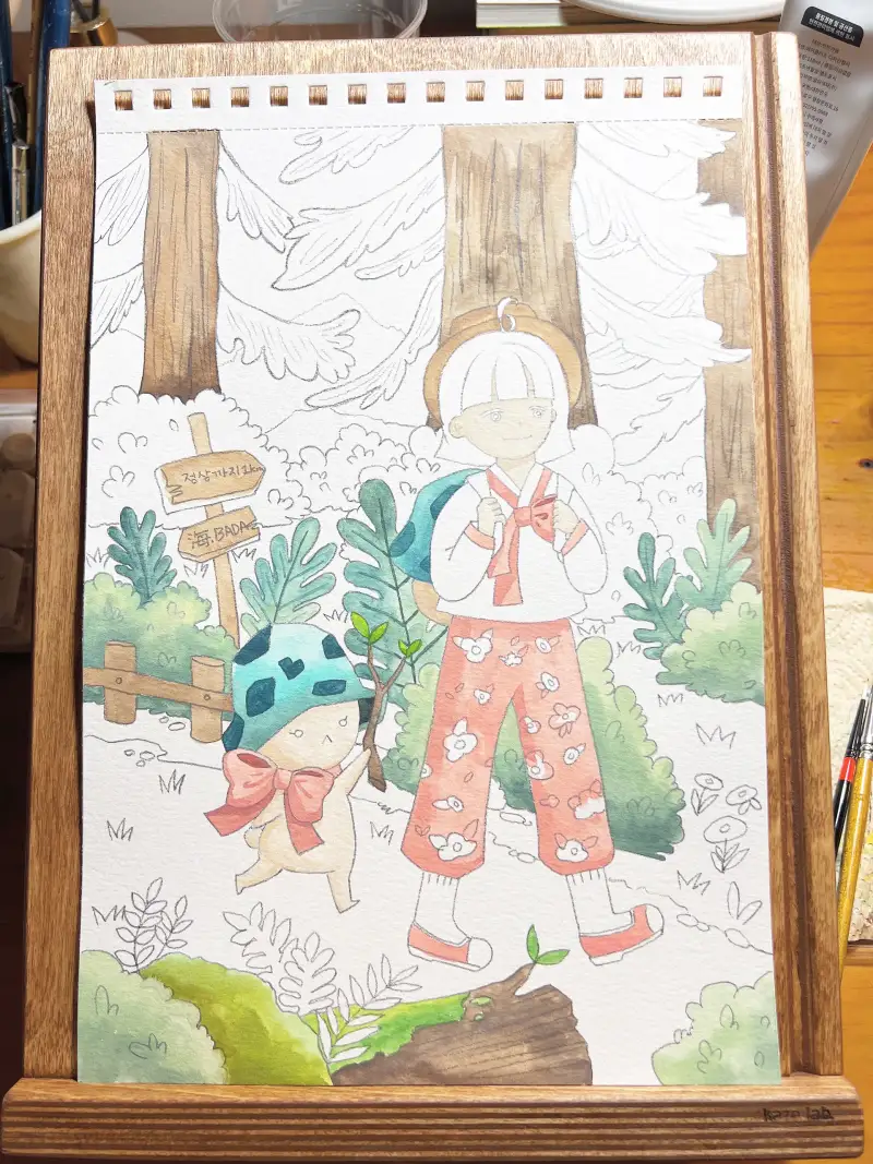 화방넷드로잉로그,드로잉로그12기,등산