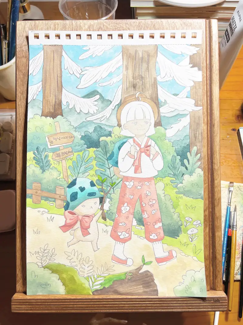 화방넷드로잉로그,드로잉로그12기,등산