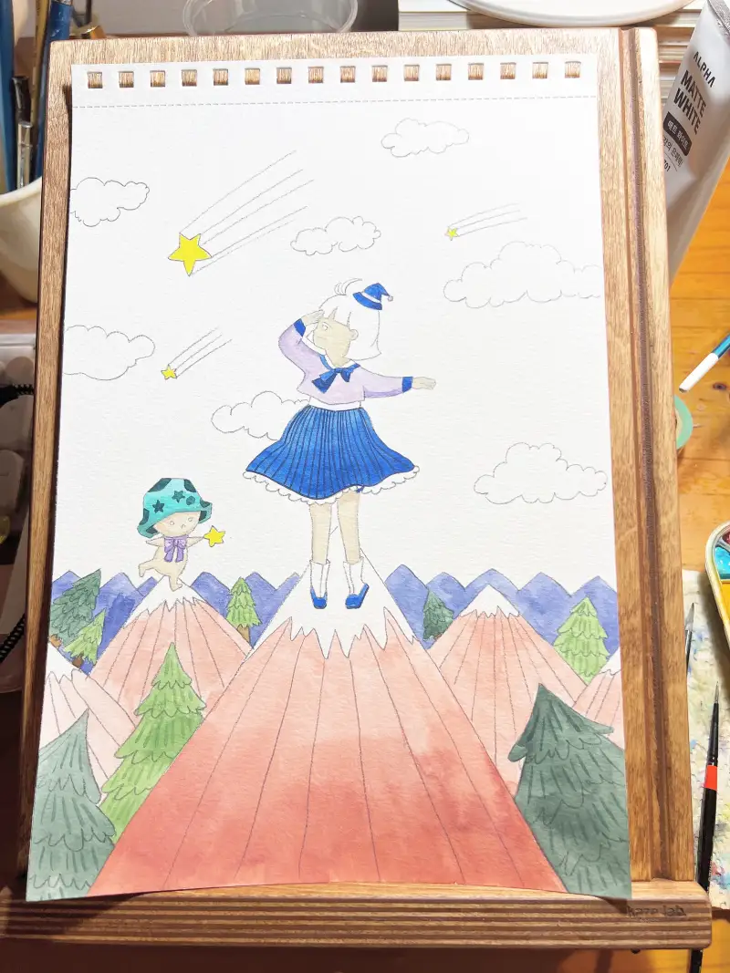 화방넷드로잉로그,드로잉로그12기,등산