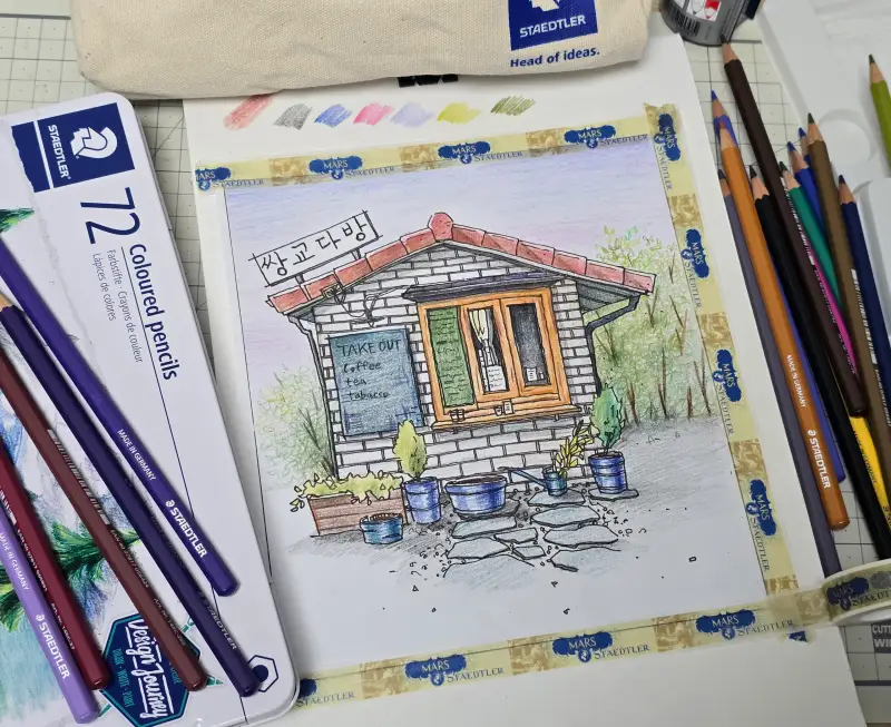 스테들러소프트유성색연필